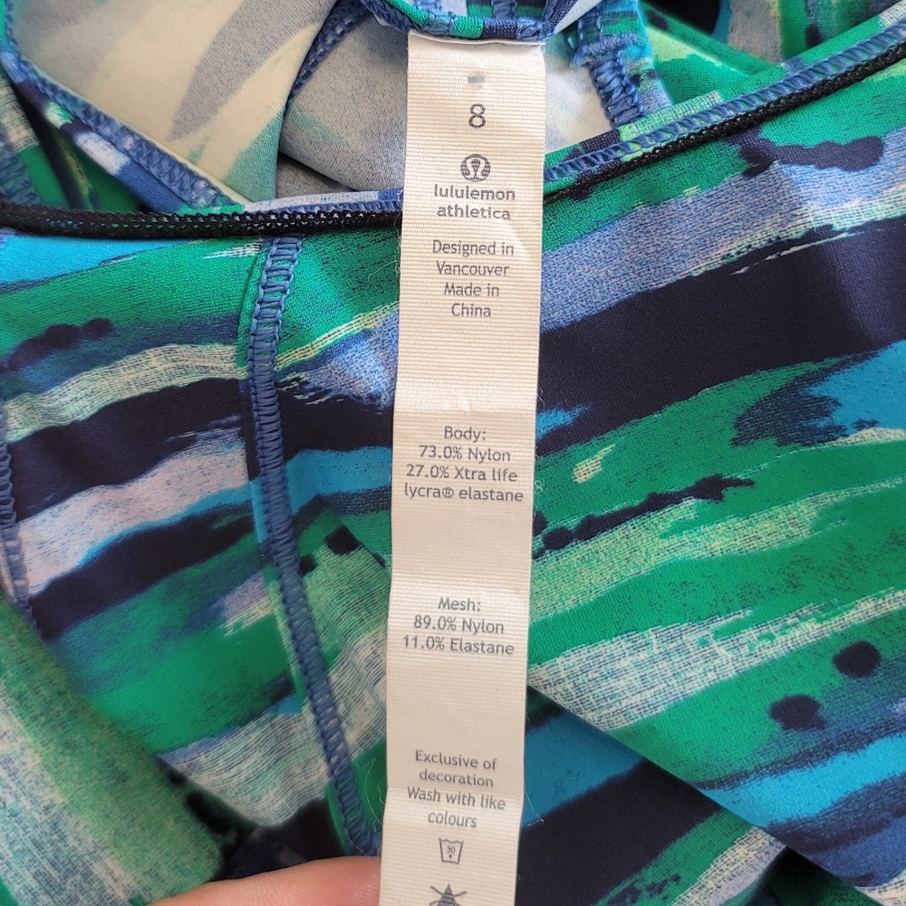 Lululemon Sculpt Tank In Seven Wonders Multi / Hero Blue View 6